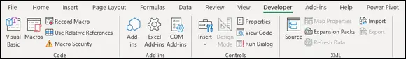 FIGURE 21The Developer tab is normally hidden but its easy to unhide - фото 18