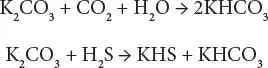 In the Benfield process acid gases are scrubbed from the feed in an absorber - фото 55