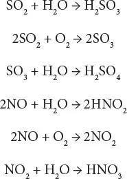 Acid rain has a pH less than 50 and predominantly consists of sulfuric acid H - фото 30