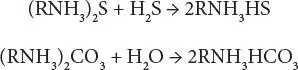 The reaction is extremely fast the absorption of hydrogen sulfide being - фото 57