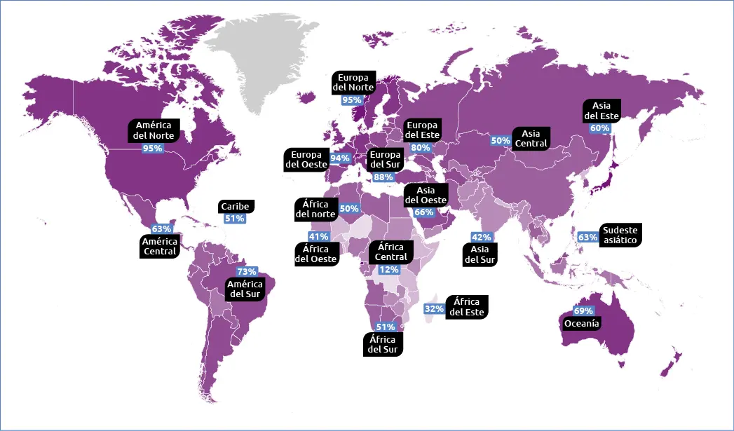Figura 1 Mapa sobre cobertura de internet y crecimiento económico Fuente - фото 5