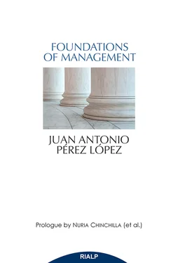 Juan Antonio Pérez López Foundations of management обложка книги