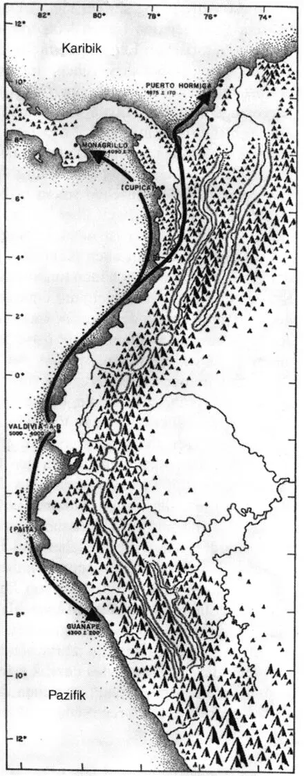 Karte 2Kulturausbreitung entlang den nordwestlichen und nördlichen Küsten von - фото 7