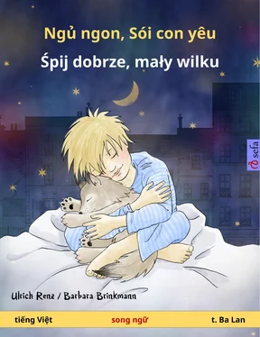 Ulrich Renz Ngủ ngon, Sói con yêu – Śpij dobrze, mały wilku (tiếng Việt – t. Ba Lan) обложка книги