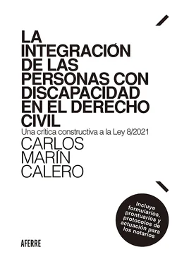 Carlos Marín Calero La integración de las personas con discapacidad en el Derecho Civil обложка книги