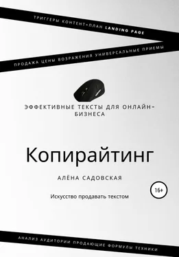 Алёна Садовская Копирайтинг. Эффективные тексты для онлайн-бизнеса обложка книги
