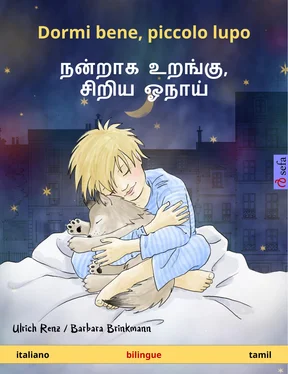 Ulrich Renz Dormi bene, piccolo lupo – நன்றாக உறங்கு, சிறிய ஓநாய் (italiano – tamil) обложка книги