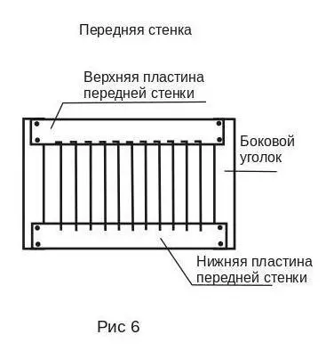 Передняя стенка клетки для птиц Передняя стенка должна быть такого же размера - фото 6