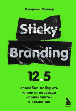 Джереми Миллер Sticky Branding. 12,5 способов побудить клиента навсегда «прилипнуть» к компании обложка книги