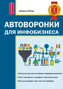 Наталья Реген Автоворонки для инфобизнеса обложка книги