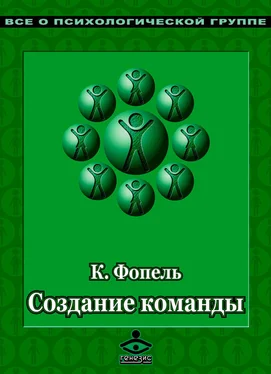 Клаус Фопель Создание команды. Психологические игры и упражнения обложка книги