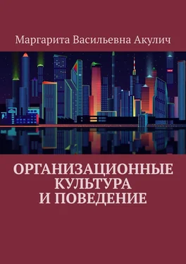 Маргарита Акулич Организационные культура и поведение обложка книги