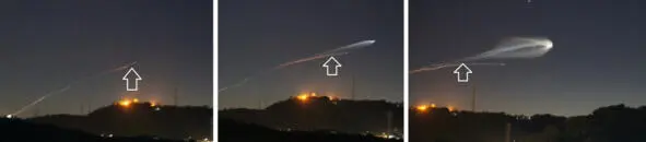 Кадры старта японской ракеты HIIB в 2013 на ней видно падение отработанной - фото 22