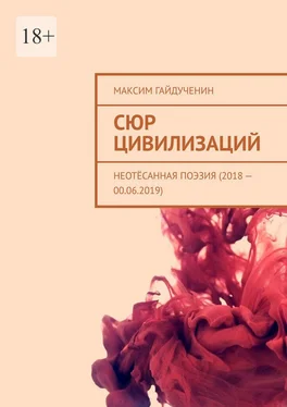 Максим Гайдученин Сюр цивилизаций. Неотёсанная поэзия (2018 – 00.06.2019) обложка книги