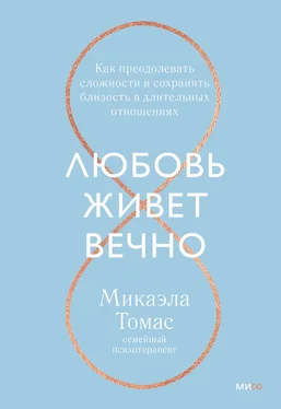 Микаэла Томас Любовь живет вечно. Как преодолевать сложности и сохранять близость в длительных отношениях обложка книги