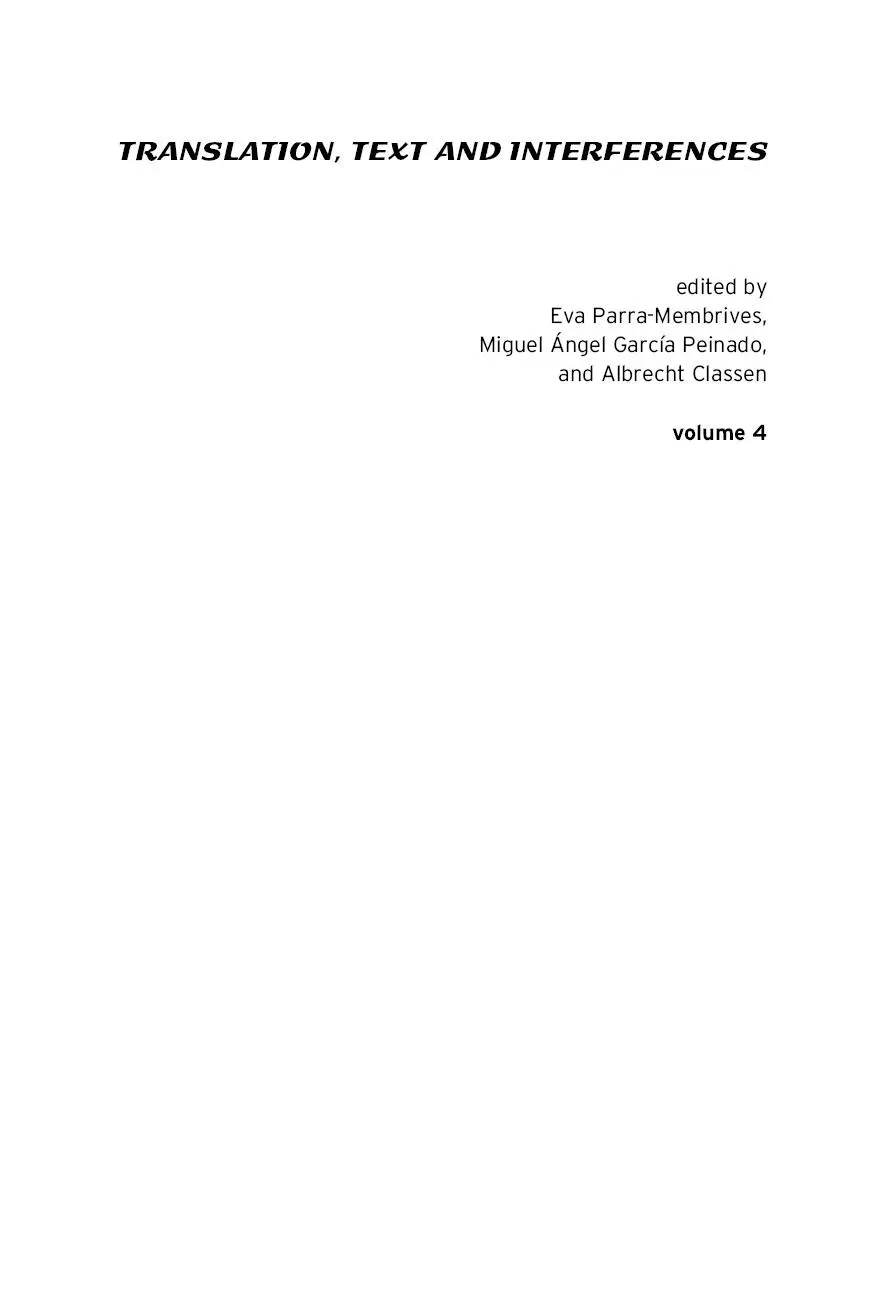 Russell WestPavlov German as a Contact Zone Towards a Quantum Theory of - фото 1