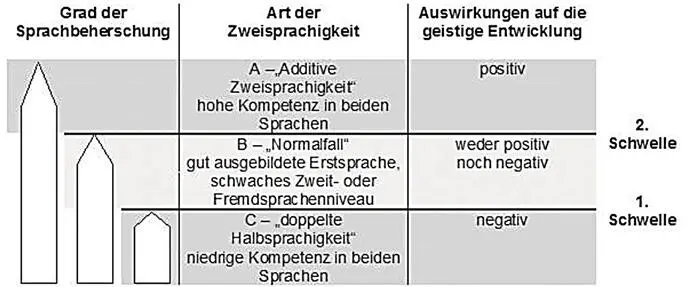 Abbildung 25 Schwellen und Interdependenzhypothese nach SkutnabbKangas - фото 9