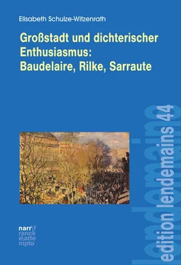 Elisabeth Schulze-Witzenrath Großstadt und dichterischer Enthusiasmus Baudelaire, Rilke, Sarraute обложка книги