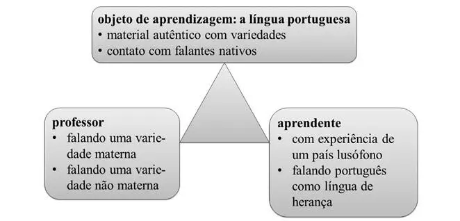 Fig 1 As variedades do português no triângulo didático Os professores - фото 2