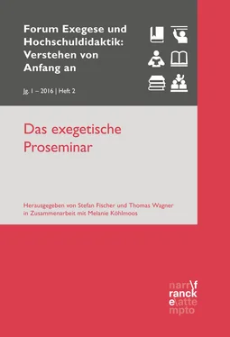 Stefan Fischer Das exegetische Proseminar обложка книги