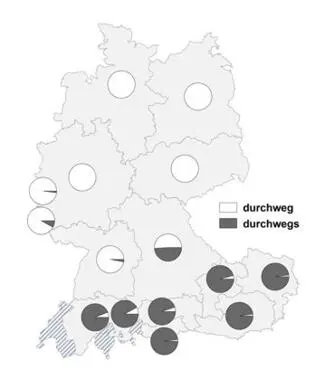 Abb 6 Relative Verteilung von durchweg vs durchwegs innerhalb der einzelnen - фото 7
