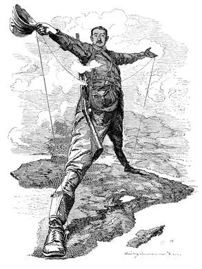 Karikatur des britischen Eroberers Cecil Rhodes von Edward Linley Sambourne - фото 1