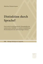 Martina Zimmermann - Distinktion durch Sprache?