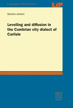 Sandra Jansen Levelling and diffusion in the Cumbrian city dialect of Carlisle обложка книги