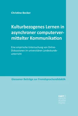 Christine Becker Kulturbezogenes Lernen in asynchroner computervermittelter Kommunikation обложка книги