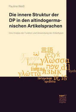 Pauline Weiß Die innere Struktur der DP in den altindogermanischen Artikelsprachen обложка книги