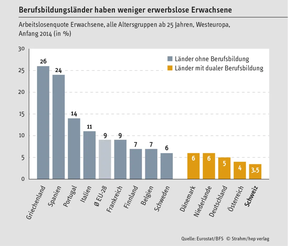 Die fünf Länder die ein duales Berufsbildungssystem kennen praktizieren es - фото 5