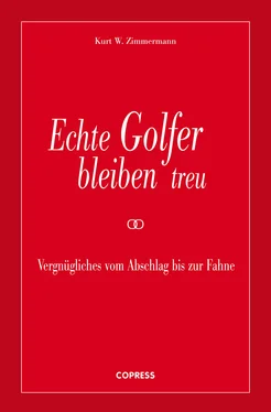 Kurt W. Zimmermann Echte Golfer bleiben treu обложка книги