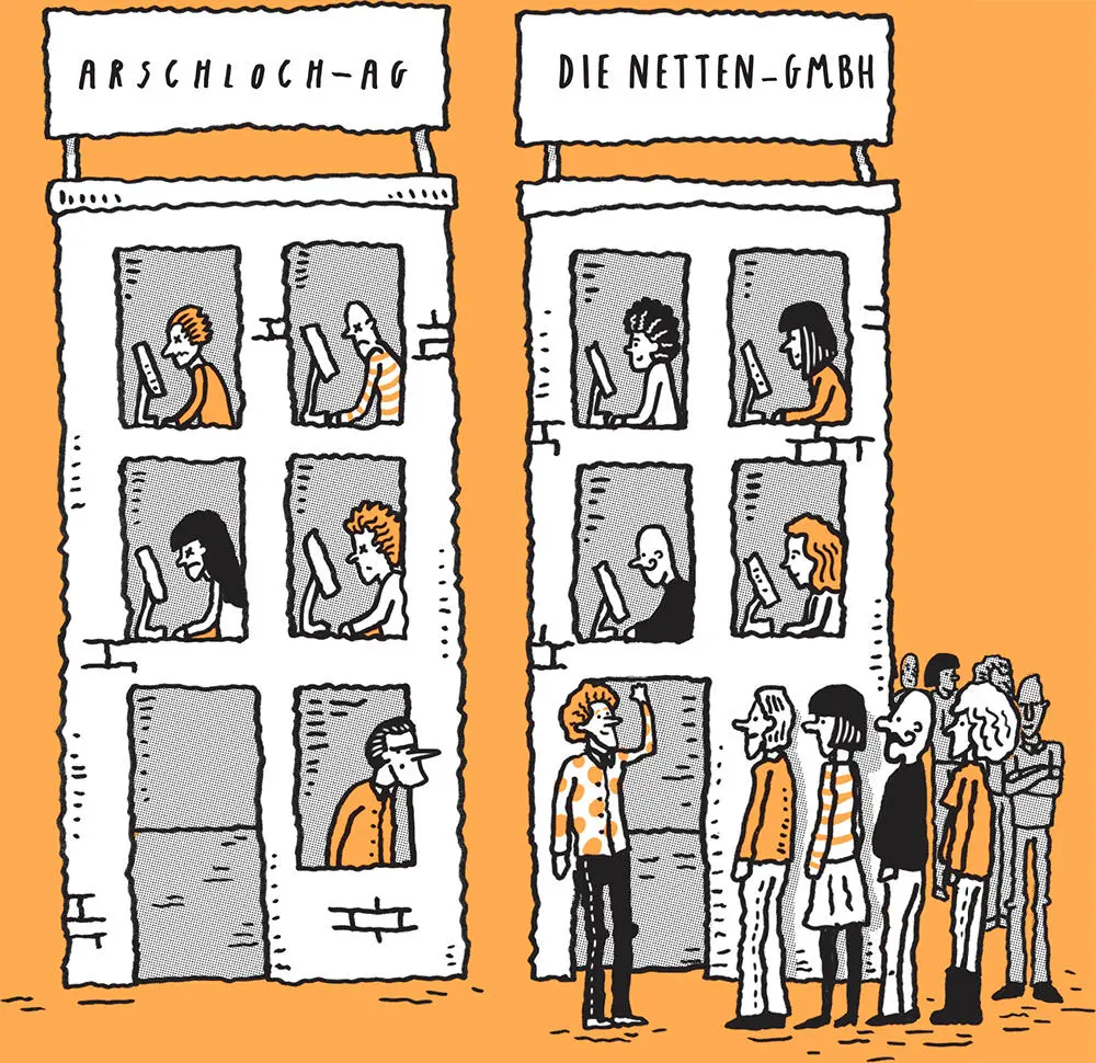 NETT SEIN ZAHLT SICH AUS Traditionell stand in der Kreativbranche die Arbeit - фото 2