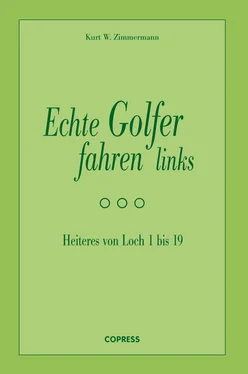 Kurt W. Zimmermann Echte Golfer fahren links обложка книги