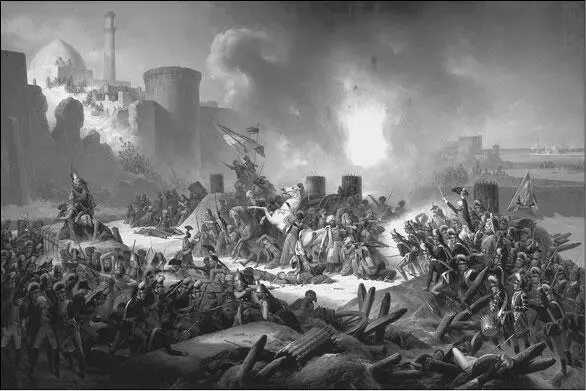 Штурм Очакова 6 декабря 1788 года Художник П А Суходольский Ночная - фото 21