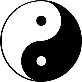 Das chinesische YinYangZeichen symbolisiert das Prinzip der Polarität allen - фото 9