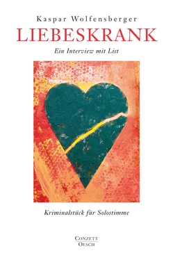 Kaspar Wolfensberger Liebeskrank обложка книги
