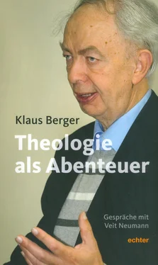 Klaus Berger Die Theologie als Abenteuer обложка книги