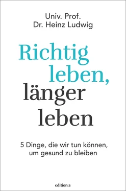 Heinz Ludwig Richtig leben, länger leben обложка книги