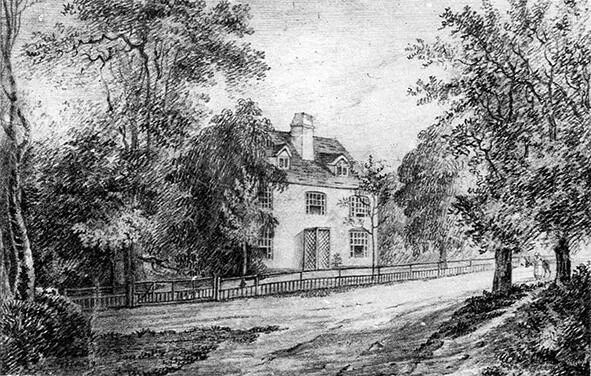 Das Pfarrhaus von Steventon Zeichnung von Jane Austens Nichte Anna Jane - фото 4