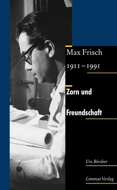 Urs Bircher Zorn und Freundschaft. Max Frisch 1911-1991 обложка книги
