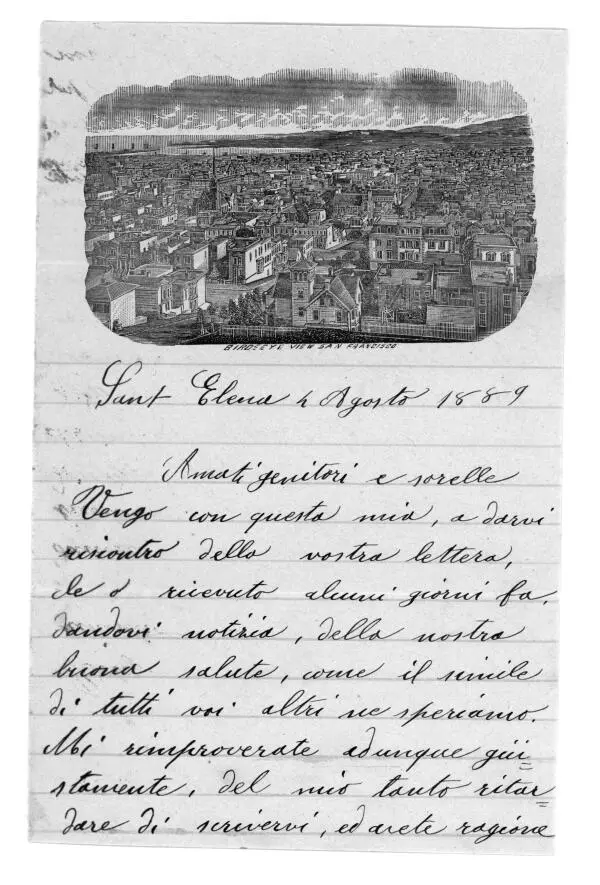Brief von Angelica Rusconi 4 August 1889 Giovanni Battista Rusconi jr auf - фото 9