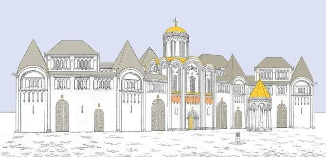 Реконструкция Собора Рождества Богородицы и северный комплекс пристроек в XII - фото 10