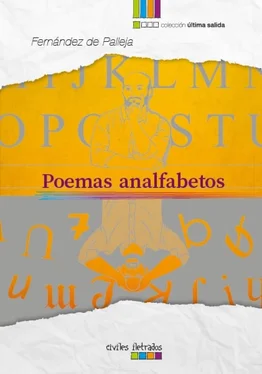 Fernández de Palleja Poemas analfabetos обложка книги