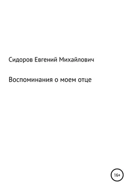 Евгений Сидоров Воспоминания о моем отце обложка книги