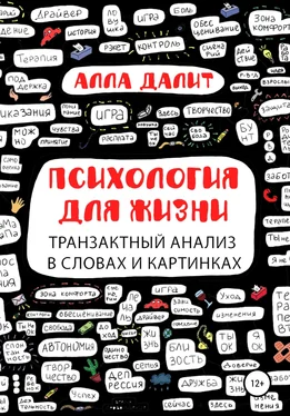 Алла Далит Психология для жизни: транзактный анализ в словах и картинках обложка книги