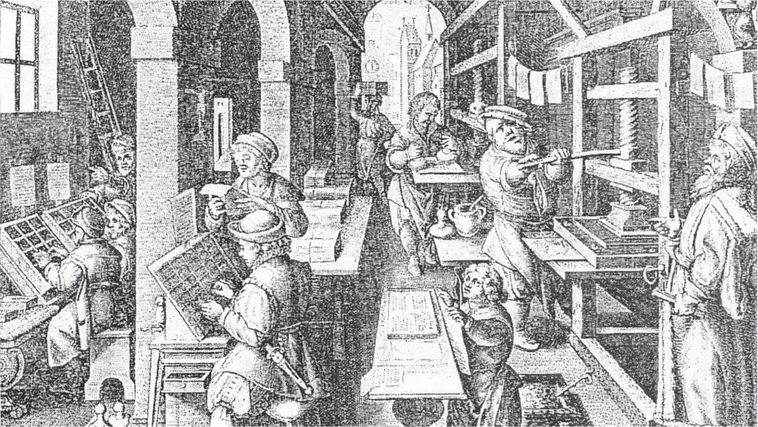 Buchdruckerei von Johannes Gutenberg Von der Reformation konnte auch der - фото 9