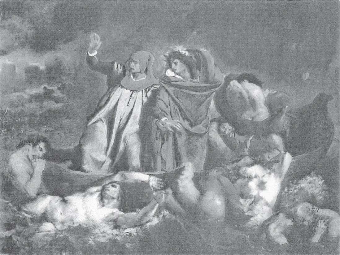 Dante und Vergil in der Unterwelt Gemälde von Eugène Delacroix 1822 Louvre - фото 5