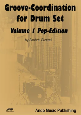 André Oettel Groove-Coordination for Drum Set - Volume 1 обложка книги