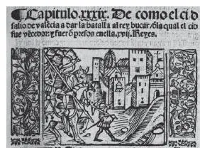 Fig 6 Capítulo XXXIX de la Crónica del Cid Sevilla Juan Cromberger 1533 - фото 9